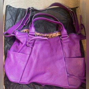 Brand New! Aimee Kestenberg Purple Leather Purse